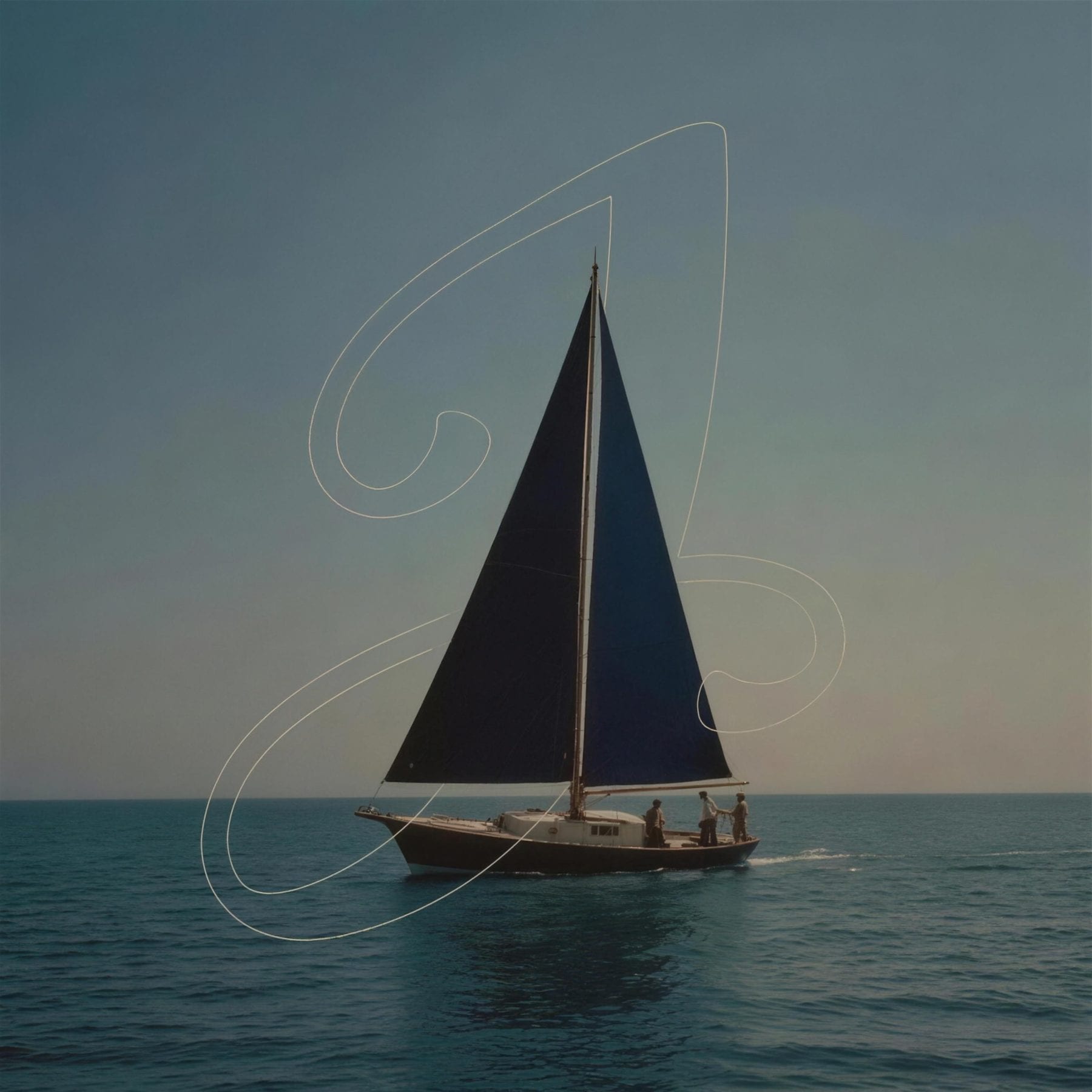 The Josephine, a 1929 Dragon-class sailboat, under sail